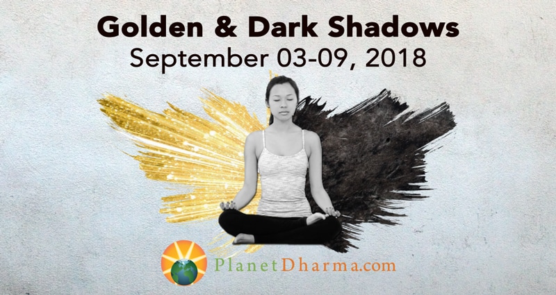 Planet Dharma- Golden Dark Shadow Banner