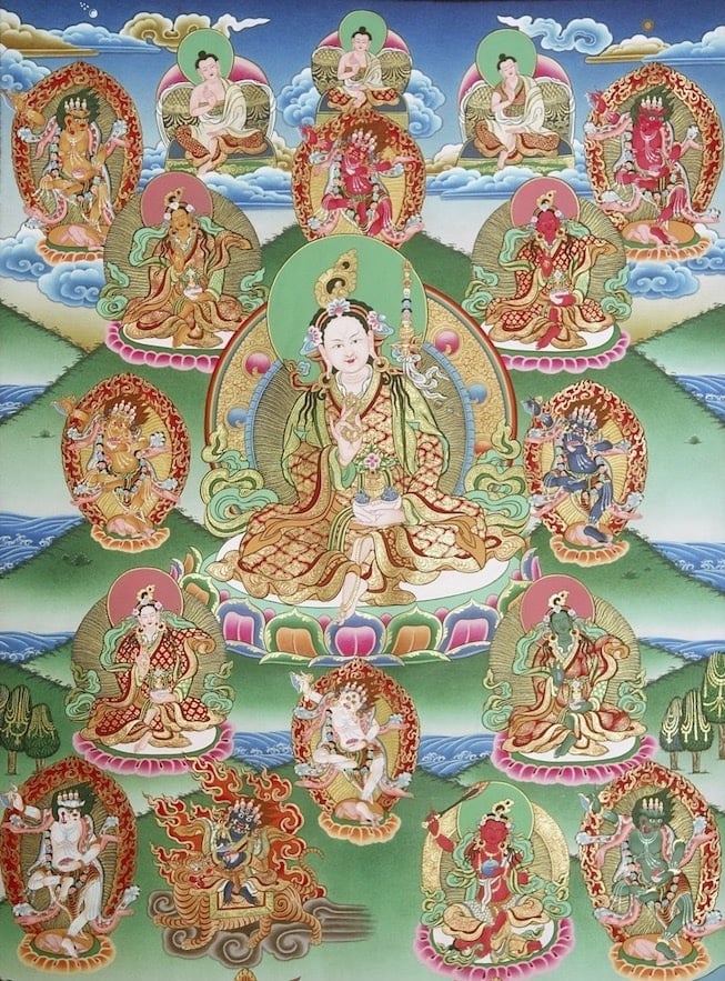 Thangka of Yeshe Tsogyal, fully awakened consort of Padmasambhava. © C. Pawasarat