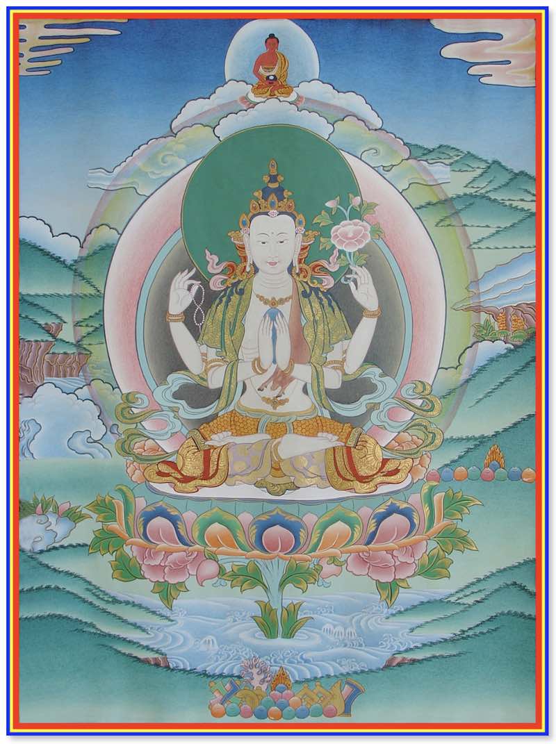 chenrezig thangka