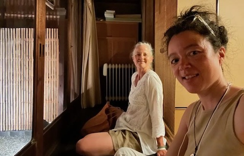 sensei and cara kyoto machiya kyoto dharma women machiya