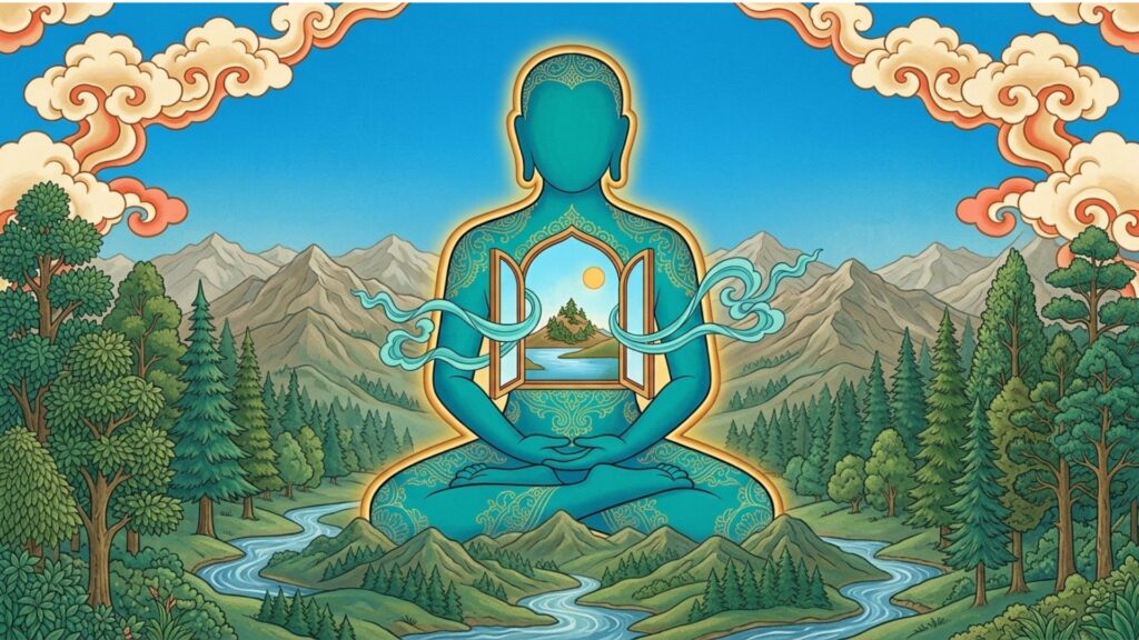 breathing meditation retreat forest